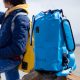Sac à dos jaune étanche utilisable en toute sécurité