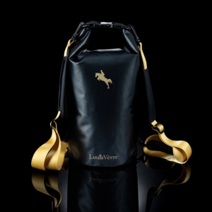 Sac Artistic noir, décoré avec cavalier doré - Louis Vèvre