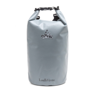 Sac Artistic gris, décoré avec squelette à moto - Louis Vèvre