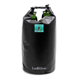 Sac Artistic noir, décoré avec cycliste - Louis Vèvre