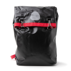 Sac Manarola noir et rouge, 100% imperméable